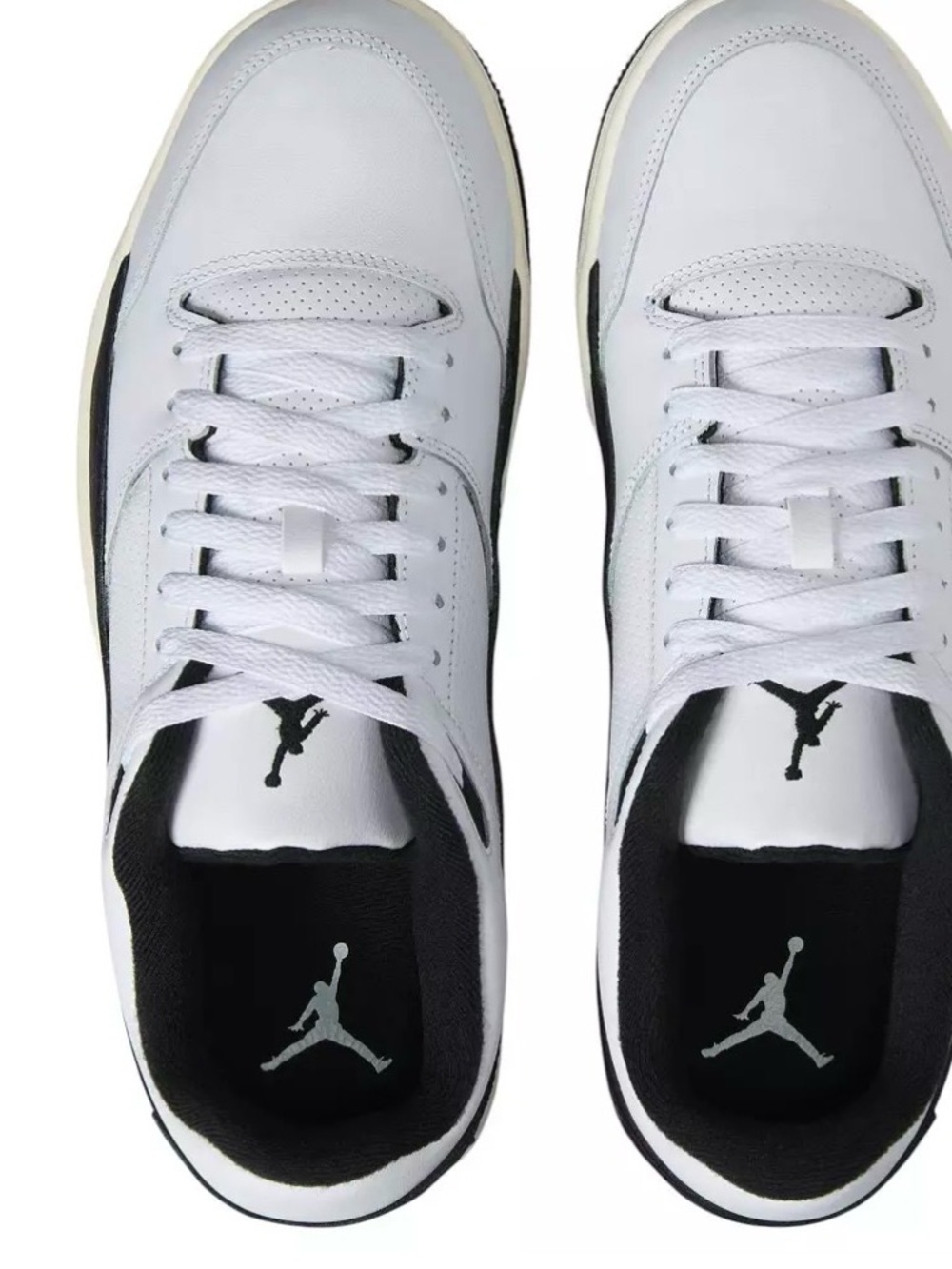Nike Air Jordan Flight Court White Black Sail Men's 12 HF3255-112 NIB - Picture 2 of 16